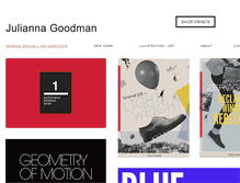 Tablet Screenshot of juliannagoodman.com